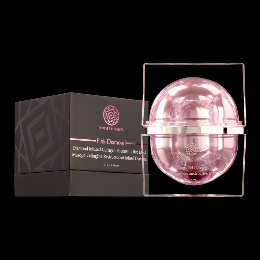 FOREVER FLAWLESS PINK DIAMOND INFUSED COLLAGEN RECONSTRUCTIVE MASK-1.76 oz/50 ml